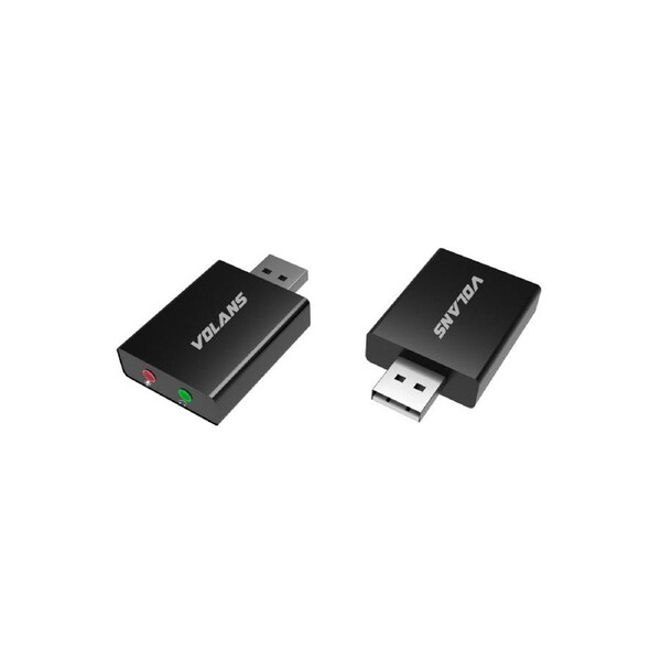 VOLANS VL-UA01 Aluminium USB 3.0 to 3.5mm Audio Jack Sound and Mic Adapter