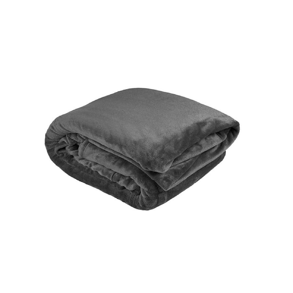 Super King Ultraplush Blanket Charcoal