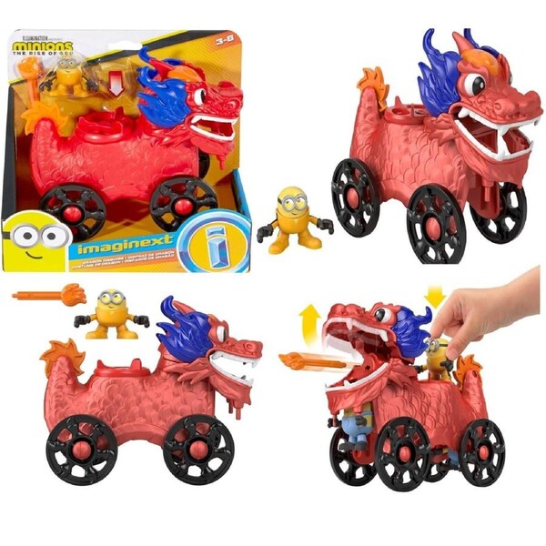 Imaginext Fisher Price Minions Rise of Dragon Disguise Vehicle play gift