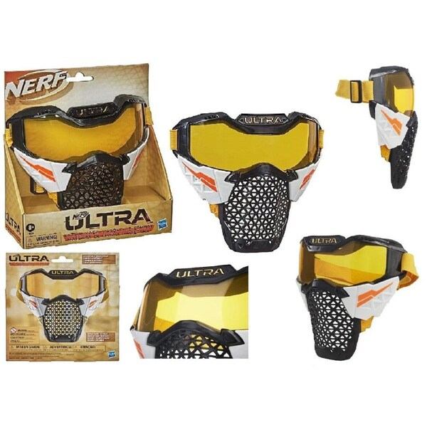 NERF Ultra Battle Mask Adjustable Ages 8+ Toy Play Fire Gun Blaster Fight Gift