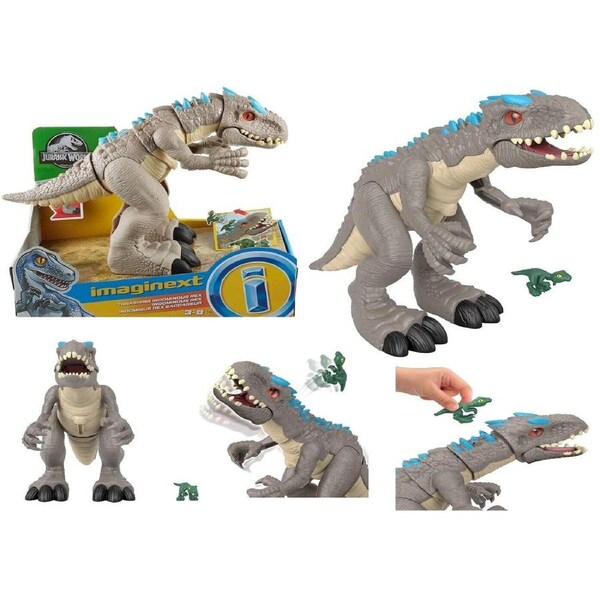 Imaginext Jurassic World Thrashing Indominus Rex Dinosaur Ages 3+ Toy Dino Play