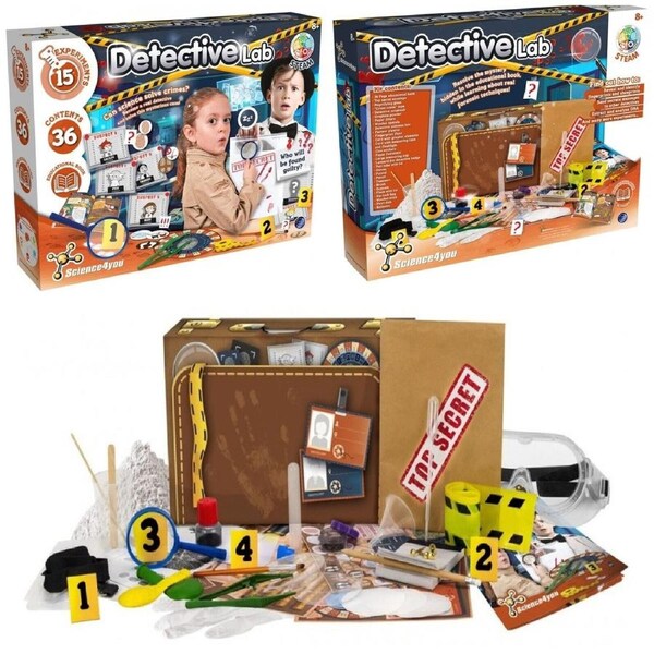 Science4you Detective Lab Science and Criminology Project Forensic Analyse DNA