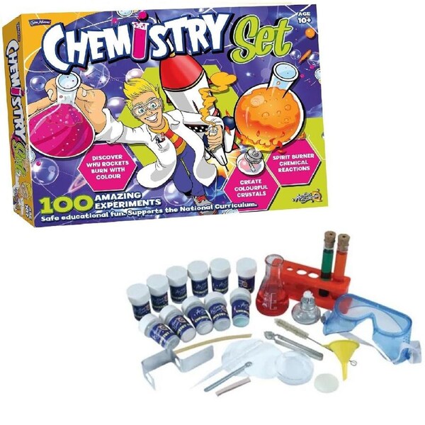 Chemistry Set John Adams 100 Comprehensive Science Experiments Project Book