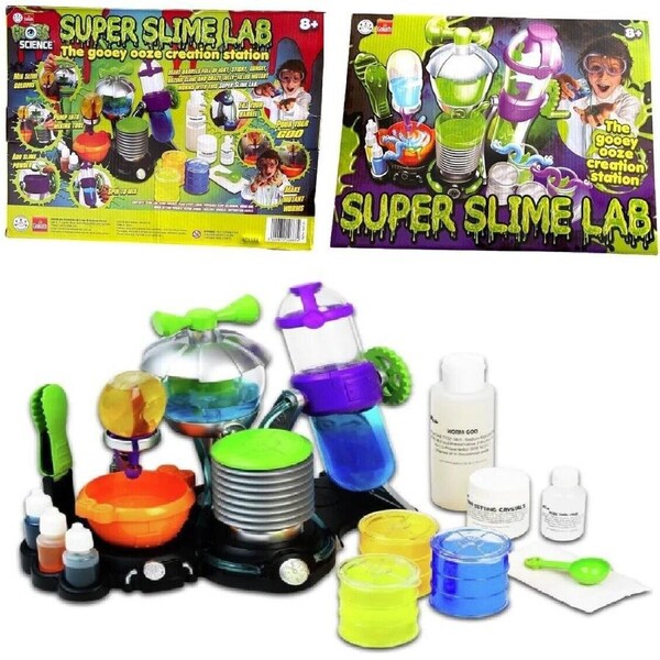 Super Slime Lab Science Project Make Worms Spin Your Slime Pump Go Gooey Ooze