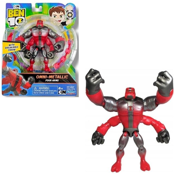 Ben 10 Omni-Metallic Four Arms Cartoon Network Play Gift Assorted Ages 4+ New Toy