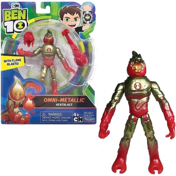 Ben 10 Omni-Metallic HeatBlast Cartoon Network Play Gift Assorted Ages 4+ New Toy