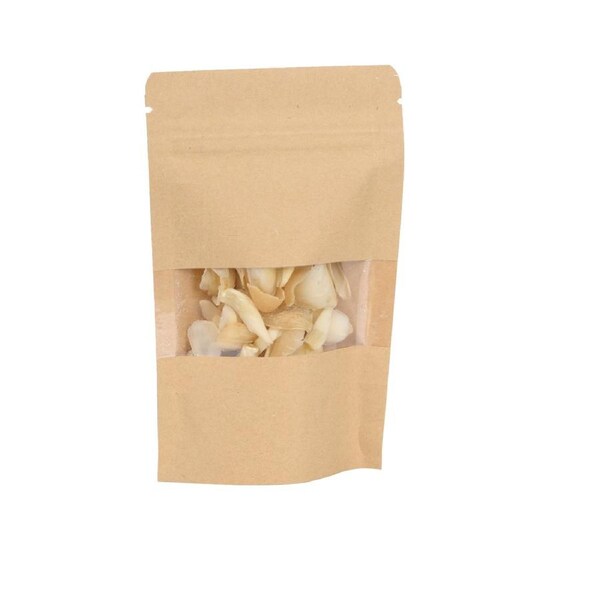 Kraft Stand Up Pouch Bags Resealable Reusable With Clear Window, 9x14cm 450pcs, Small Stand-up Ziplock Zipper Paper Food Heat Seal Pouches Zip Lock