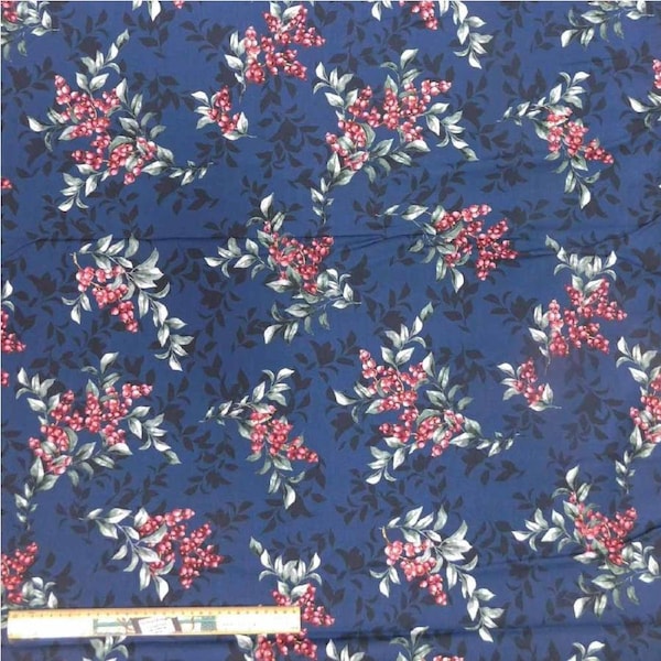 Quilting Patchwork Sewing Fabric Ring a Roses Coffee Flowers 50x150cm