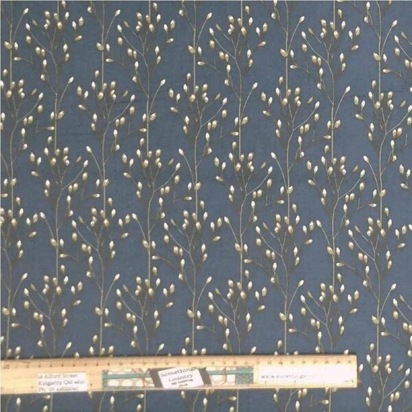 Quilting Patchwork Sewing Fabric Ring a Roses Cotton Bud Charcoal 50x150cm