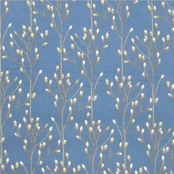 Quilting Patchwork Sewing Fabric Ring a Roses Cotton Bud Blue 50x150cm