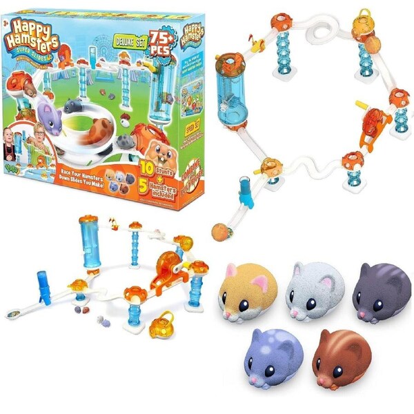 Happy Hamsters Marble Run Deluxe Speed Set STEM Educational Learning Slide Track