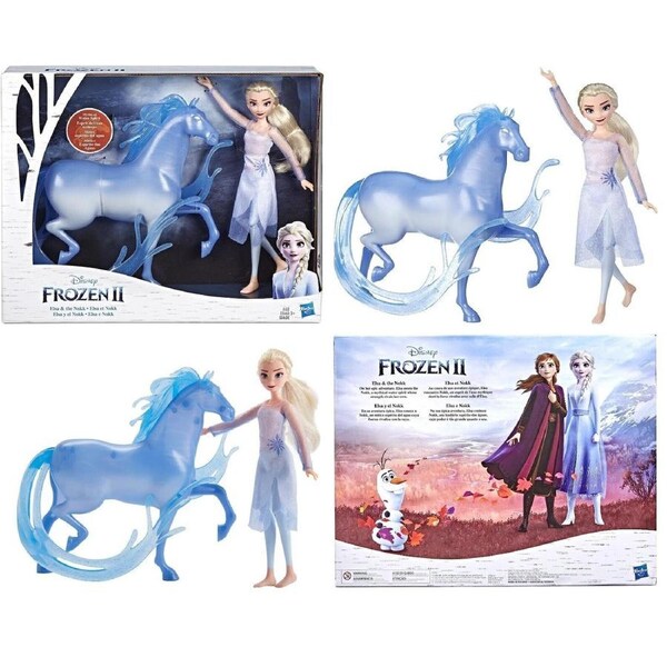 DISNEY FROZEN 2 Elsa Fashion Doll the Nokk Figure Horse Pony Movie Outfit Blue