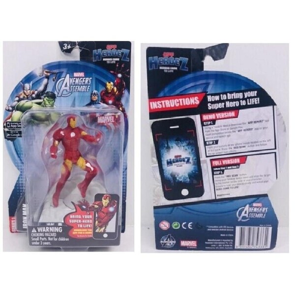 Marvel Avengers Iron Man Assemble Action Figure App Heroez Hero Ages 3+ New Toy