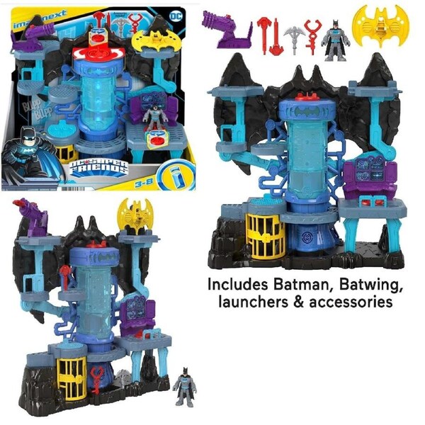 Imaginext DC Super Friends Bat-Tech Batcave New Toy Batman Playset Fun