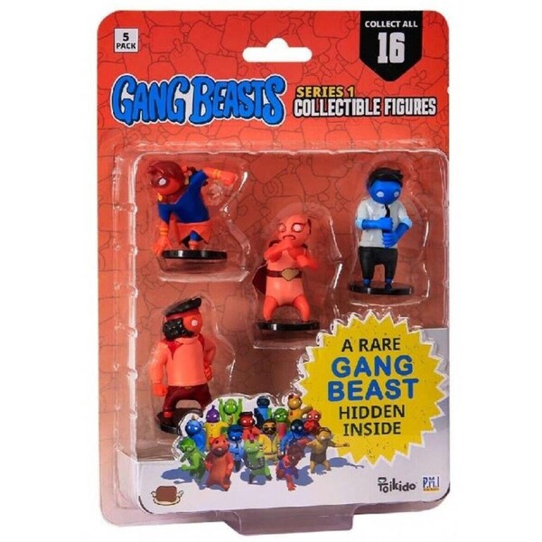 Gang Beasts Pack 1 Collectible 5 Figures Ages 6+ New Toy Video Game Play