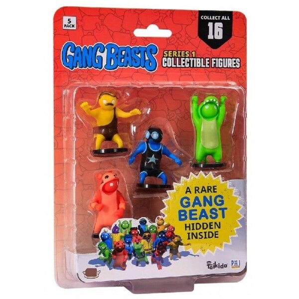 Gang Beasts Pack 3 Collectible 5 Figures Ages 6+ New Toy Video Game Play