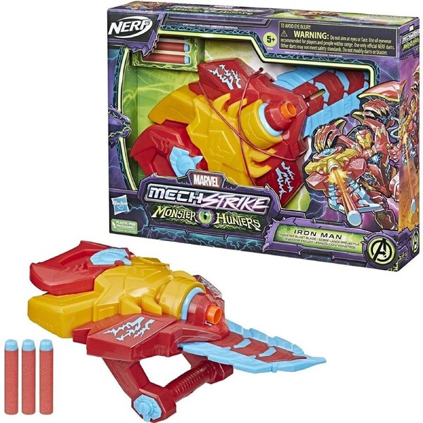 Nerf Marvel Avengers Mech Strike Monster Hunters Iron Man Monster Blade Ironman