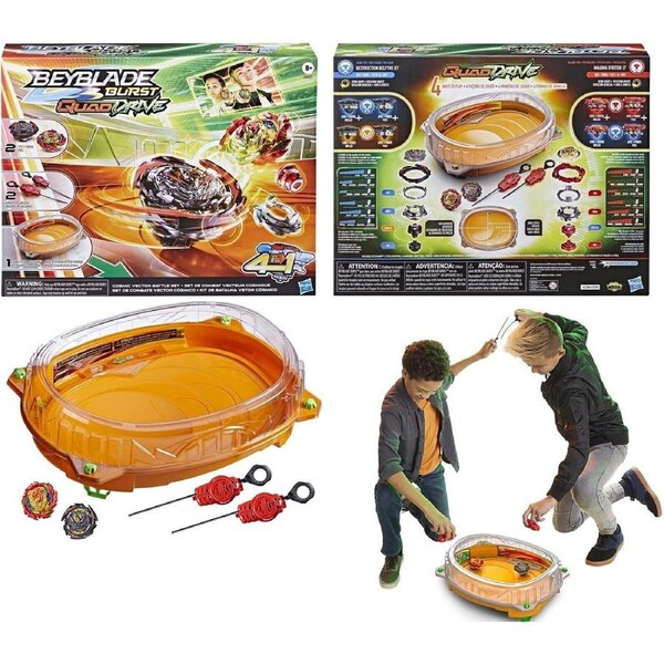 Beyblade Burst QuadDrive Cosmic Vector Battle Set Battle Game with Beystadium
