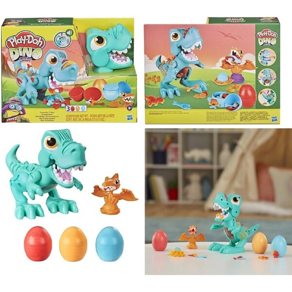 Play-Doh Dino Crew Crunching T-Rex Toy Dinosaur Ages 3+ Toy Dino Playdoh Egg Fun