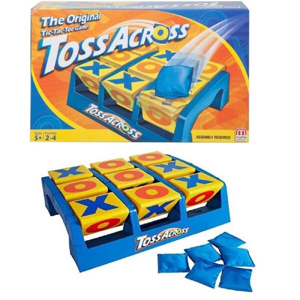 Toss Across 2-4 Players Action Game Ages 5+ New Toy Bean Bag Target Base Logo