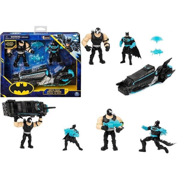 BATMAN DC Comics Batcycle with Exclusive Batman and Clayface 4-Inch Figure Bike