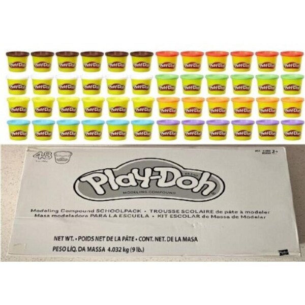 Playdoh Modeling Compound Schoolpack 48 Cans Ages 3+ Play-Doh Toy Build Play
