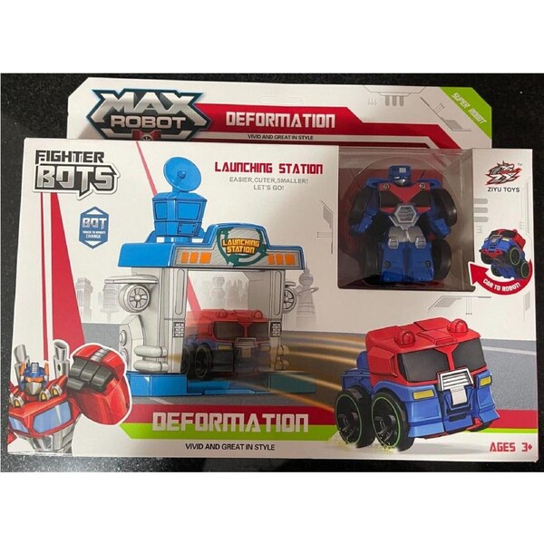 Fighter Bots Max Robot Deformation Transforming Truck with Launching Station