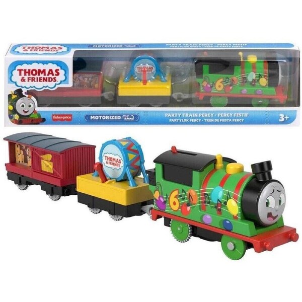Thomas & Friends Motorised Trackmaster New Train Track Metal Engine Diecast Car - Party Percy.