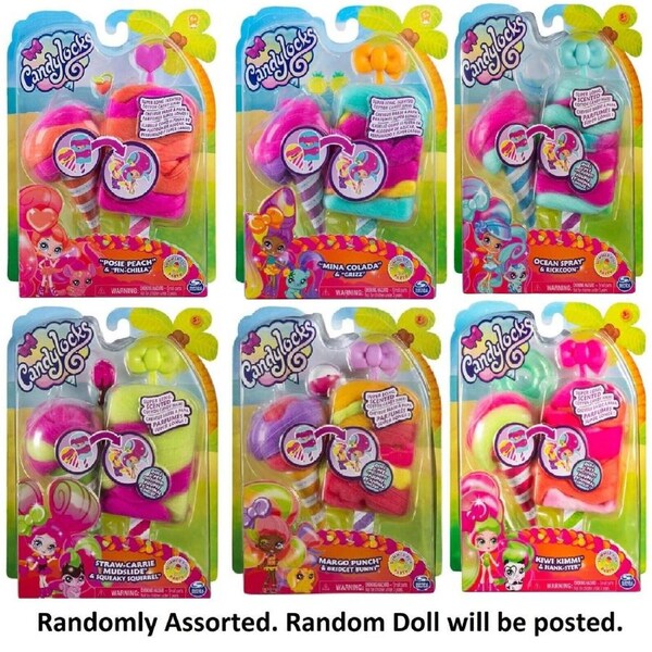 CandyLocks Surprise Scented Collectable Doll and Pet With Long Hair Accessory