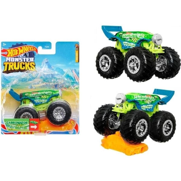 Hot Wheels Monster Jam Trucks 1:64 Scale 3+ Toy Race Grave Digger Carbonator