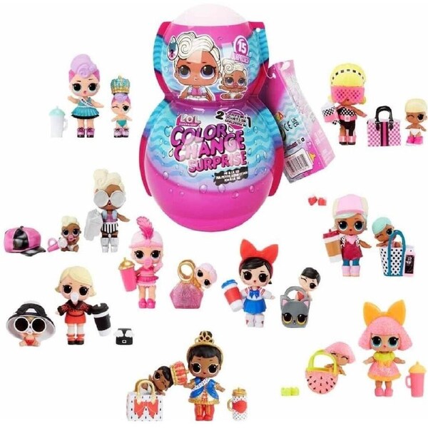 LOL Surprise 2-in-1 Me & My Lil Sis Colour Change Doll Assorted Two Dolls Play