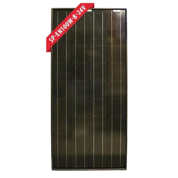 Enerdrive 100W 24V Fixed Solar Panel, Black
