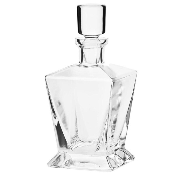 Krosno Legend 750ml Whiskey Carafe/Decanter/Bottle Glass f/ Liquor/Rum/Scotch