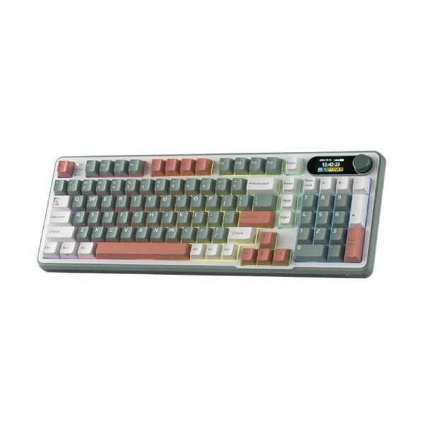 RK Royal Kludge (RK-S98) Camping Tri mode RGB Keyboard Chartreuse Switch