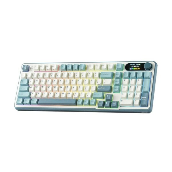 RK Royal Kludge (RK-S98) Light Cloud Tri mode RGB Keyboard Chartreuse Switch