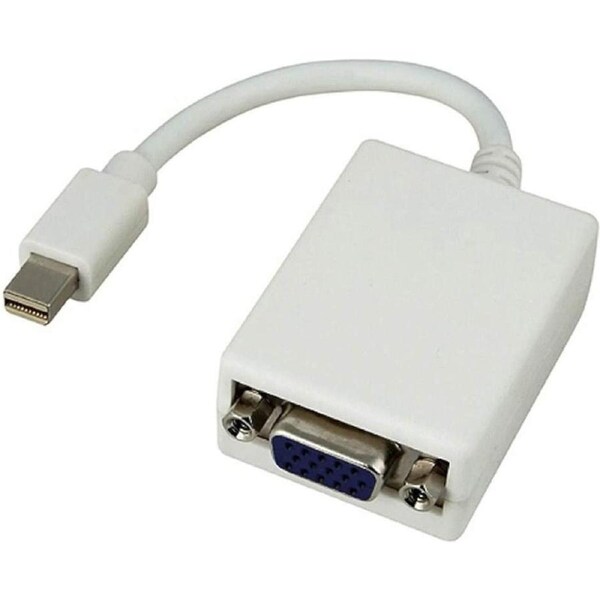 8Ware Mini DisplayPort DP 20-Pin to VGA 15-Pin Male to Female Adapter Cable, 20 cm Length