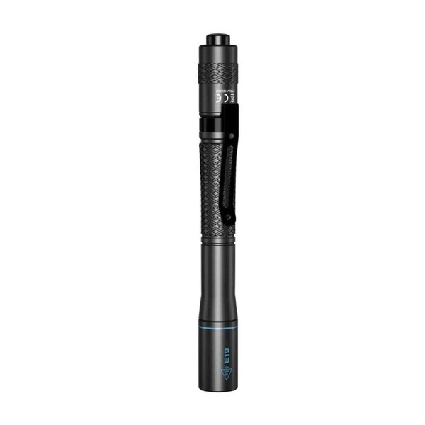 Wuben E19 LED Pen Flashlight Tail switch SOS Aerospace-Grade (Black)