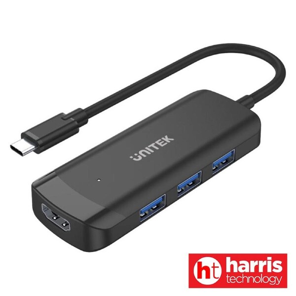 UNITEK 5-in-1 USB3.1 Gen1 Type-C Hub H1110B - Black