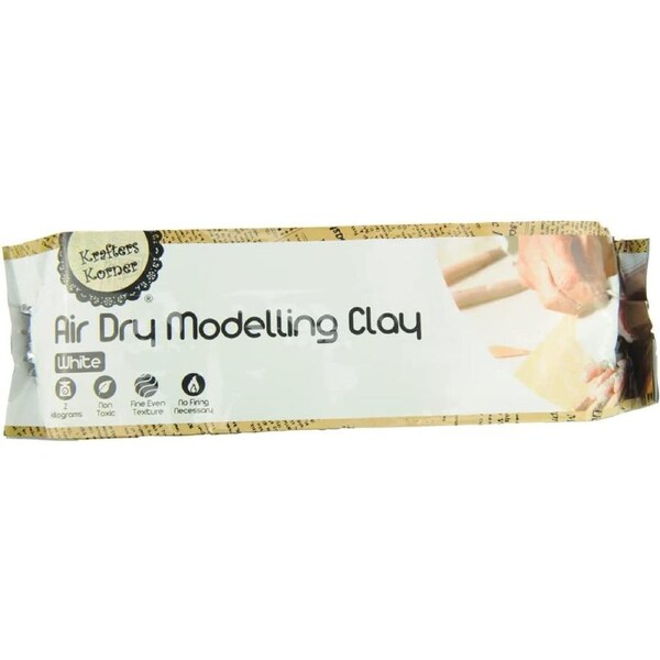 Krafters Korner Modeling Clay 2KG White