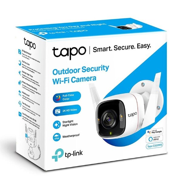 TP-Link Tapo C320WS Ultra HD Outdoor Security WIFI Camera Night Vision Alarm Pet
