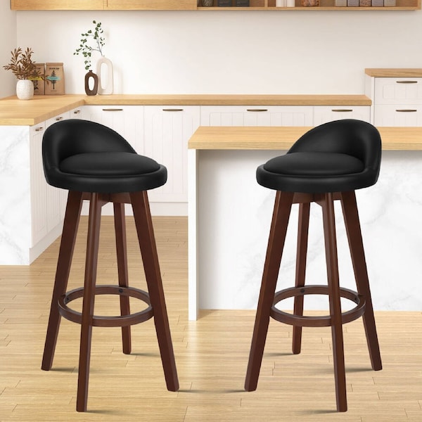 2x ALFORDSON Bar Stools 74cm Footrest