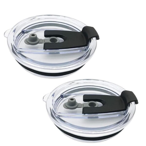 Catzon Pack of 2 Tumbler Lids Spillproof Replacement Lids for 20 oz BPA Free and Straw Friendly