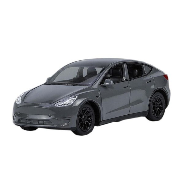 Catzon 1:32 Model Y Alloy Car Model with Pull-Back Functionality and Sound Light Effects-Gray