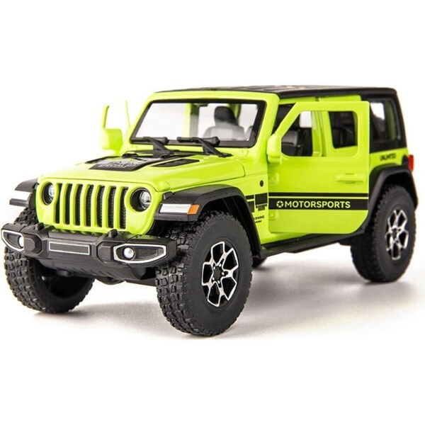 Catzon 1/32 Alloy Diecast Model Car with Pull Back Function Light Sound Green