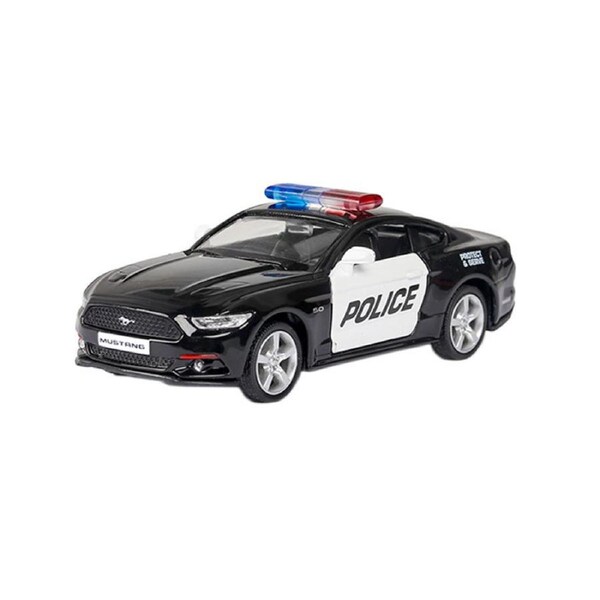 Catzon 1/36 Mustang Scale Alloy Police Car Moder with Pull-Back Functionally