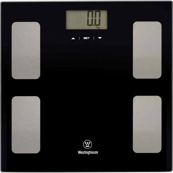 Westinghouse Personal Tempered Glass Digital Battery Bathroom Weigh Scales