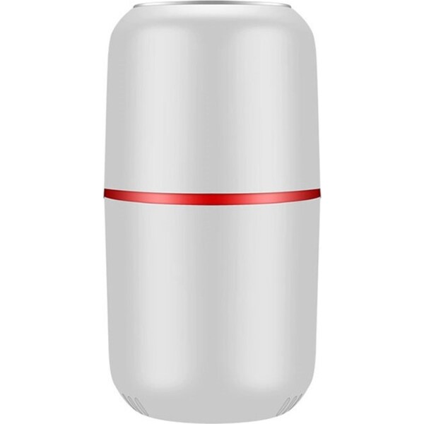 Catzon Portable Coffee Grinder Electric Stainless Steel Blades for Spice-White