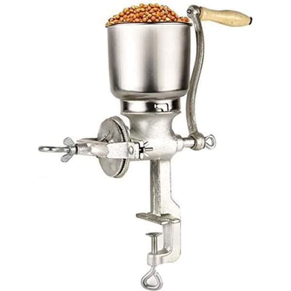 Catzon Cast Iron Corn Grinder Hand Crank for Coffee Wheat Spices