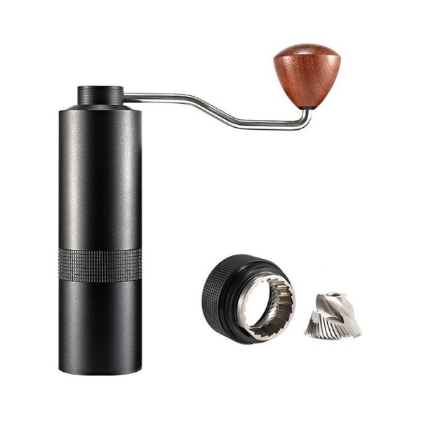 Catzon Manual Coffee Grinder with CNC Stainless Steel Pentagon Conical Burr