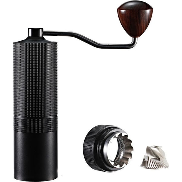 Catzon Manual Coffee Grinder Digital Adjustable with 5-Axis Stainless Steel Burr